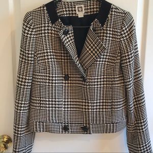 Anne Klein houndstooth jacket